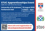 STUC Apprenticeships Event at the University of St  Andrews