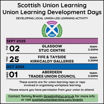 Union Learning Development Days (September/October)