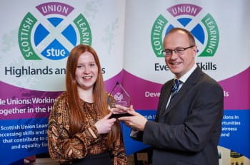 Jena Hunter receives Learner of the Year Award 2019