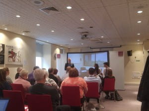 A workplace scenario being acted out by Theatre&
