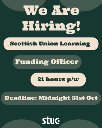 STUC Vacancy: Funding Officer (Scottish Union Learning team)